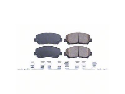 PowerStop Z17 Evolution Plus Clean Ride Ceramic Brake Pads; Front Pair (14-23 Jeep Cherokee KL w/ Single Piston Front Calipers)
