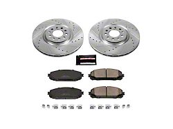 PowerStop Z23 Evolution Sport Brake Rotor and Pad Kit; Front (14-16 Jeep Cherokee KL w/ Dual Piston Front Calipers)