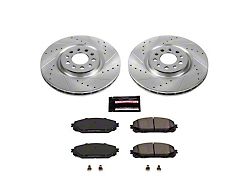 PowerStop Z23 Evolution Sport Brake Rotor and Pad Kit; Front (17-23 Jeep Cherokee KL w/ Dual Piston Front Calipers)