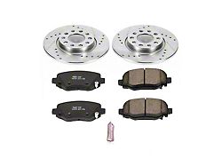 PowerStop Z23 Evolution Sport Brake Rotor and Pad Kit; Rear (14-23 Jeep Cherokee KL w/ Single Piston Front Calipers)