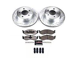PowerStop Z36 Extreme Truck and Tow Brake Rotor and Pad Kit; Front (1999 Jeep Cherokee XJ w/ 3-Inch Cast Rotors; 00-01 Jeep Cherokee XJ)