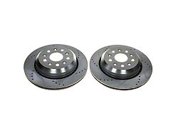 PowerStop Evolution Cross-Drilled and Slotted Rotors; Rear Pair (20-25 Jeep Gladiator JT)