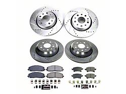PowerStop Z23 Evolution Sport Brake Rotor and Pad Kit; Front and Rear (20-25 Jeep Gladiator JT)