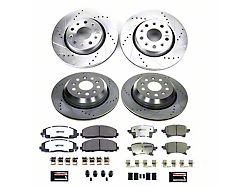 PowerStop Z36 Extreme Truck and Tow Brake Rotor and Pad Kit; Front and Rear (20-25 Jeep Gladiator JT)