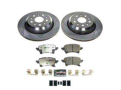 PowerStop Z36 Extreme Truck and Tow Brake Rotor and Pad Kit; Rear (20-25 Jeep Gladiator JT)