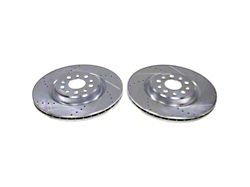 PowerStop Evolution Cross-Drilled and Slotted Rotors; Front Pair (22-26 Jeep Grand Cherokee WL w/ BR8 Brake Code)