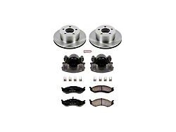 PowerStop OE Replacement Brake Rotor, Pad and Caliper Kit; Front (93-98 Jeep Grand Cherokee ZJ)
