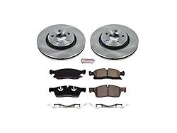 PowerStop OE Replacement Brake Rotor and Pad Kit; Front (16-21 Jeep Grand Cherokee WK2 w/ Vented Rear Rotors, Excluding SRT & Trackhawk)