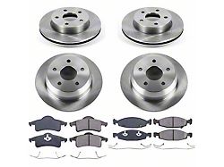 PowerStop OE Replacement Brake Rotor and Pad Kit; Front and Rear (99-02 Jeep Grand Cherokee WJ w/ Teves Calipers)