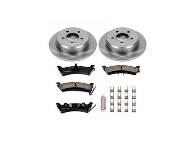 PowerStop OE Replacement Brake Rotor and Pad Kit; Rear (93-98 Jeep Grand Cherokee ZJ)