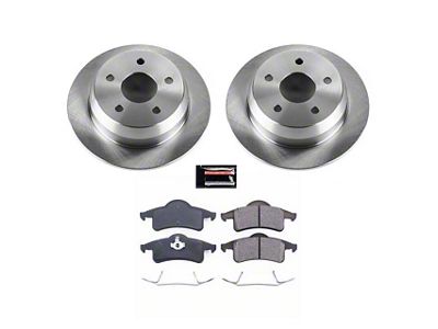 PowerStop OE Replacement Brake Rotor and Pad Kit; Rear (99-04 Jeep Grand Cherokee WJ)