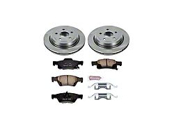 PowerStop Z17 Stock Replacement Brake Rotor and Ceramic Pad Kit; Rear (11-21 Jeep Grand Cherokee WK2 w/ Vented Rear Rotors, Excluding SRT, SRT8 & Trackhawk)