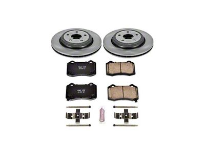 PowerStop OE Replacement Brake Rotor and Pad Kit; Rear (12-17 Jeep Grand Cherokee WK2 SRT, SRT8)