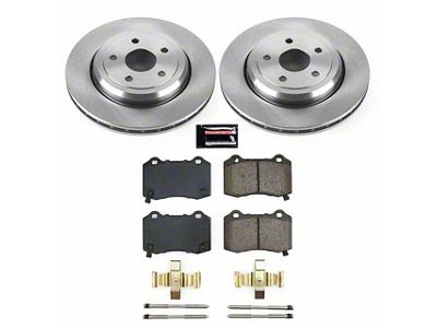 PowerStop OE Replacement Brake Rotor and Pad Kit; Rear (18-21 Jeep Grand Cherokee WK2 SRT, Trackhawk)