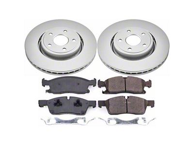 PowerStop Z17 Evolution Plus Brake Rotor and Pad Kit; Front (16-21 Jeep Grand Cherokee WK2 w/ Vented Rear Rotors, Excluding SRT & Trackhawk)