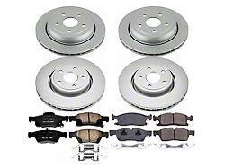PowerStop Z17 Evolution Plus Brake Rotor and Pad Kit; Front and Rear (16-21 Jeep Grand Cherokee WK2 w/ Vented Rear Rotors, Excluding SRT & Trackhawk)