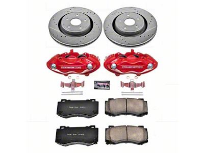 PowerStop Z23 Evolution Sport Brake Rotor, Pad and Caliper Kit; Front (06-10 Jeep Grand Cherokee WK SRT8)