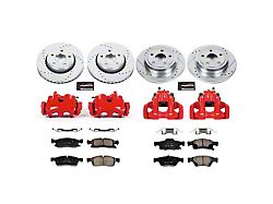 PowerStop Z23 Evolution Sport Brake Rotor, Pad and Caliper Kit; Front and Rear (11-16 Jeep Grand Cherokee WK2 w/ Solid Rear Rotors, Excluding SRT & SRT8)