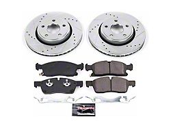 PowerStop Z23 Evolution Sport Brake Rotor and Pad Kit; Front (17-21 Jeep Grand Cherokee WK2 w/ Solid Rear Rotors, Excluding SRT & Trackhawk)