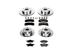 PowerStop Z23 Evolution Sport Brake Rotor and Pad Kit; Front and Rear (99-02 Jeep Grand Cherokee WJ w/ Akebono Calipers; 03-04 Jeep Grand Cherokee WJ)