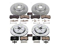 PowerStop Z23 Evolution Sport Brake Rotor and Pad Kit; Front and Rear (12-17 Jeep Grand Cherokee WK2 SRT, SRT8)
