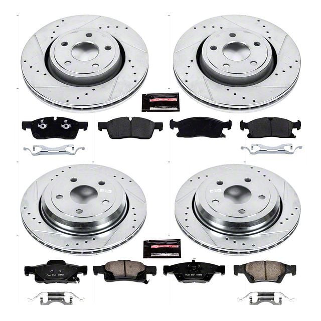 PowerStop Jeep Grand Cherokee Z23 Evolution Sport Brake Rotor and Pad