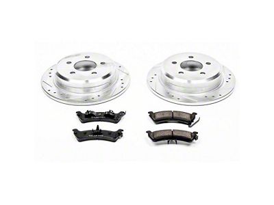 PowerStop Z23 Evolution Sport Brake Rotor and Pad Kit; Rear (93-98 Jeep Grand Cherokee ZJ)