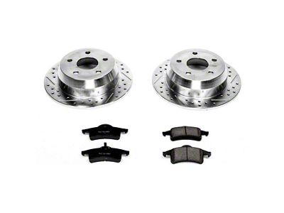 PowerStop Z23 Evolution Sport Brake Rotor and Pad Kit; Rear (99-04 Jeep Grand Cherokee WJ)