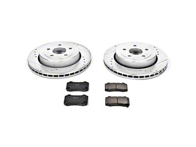 PowerStop Z23 Evolution Sport Brake Rotor and Pad Kit; Rear (06-10 Jeep Grand Cherokee WK SRT8)