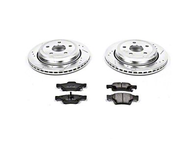 PowerStop Z23 Evolution Sport Brake Rotor and Pad Kit; Rear (11-21 Jeep Grand Cherokee WK2 w/ Vented Rear Rotors, Excluding SRT, SRT8 & Trackhawk)