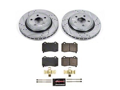 PowerStop Z23 Evolution Sport Brake Rotor and Pad Kit; Rear (18-21 Jeep Grand Cherokee WK2 SRT, Trackhawk)