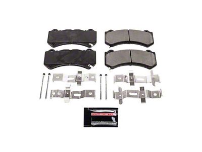 PowerStop Z23 Evolution Sport Carbon-Fiber Ceramic Brake Pads; Front Pair (12-21 Jeep Grand Cherokee WK2 SRT, SRT8)