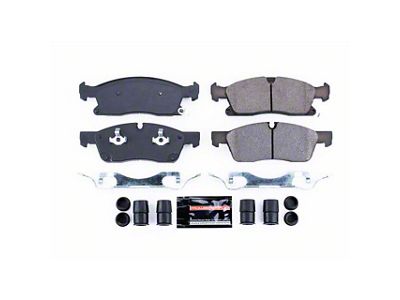 PowerStop Z23 Evolution Sport Carbon-Fiber Ceramic Brake Pads; Front Pair (11-12 Jeep Grand Cherokee WK2, Excluding SRT8; 13-16 Jeep Grand Cherokee WK2 w/ Solid Rear Rotors)