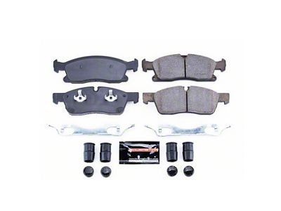 PowerStop Z23 Evolution Sport Carbon-Fiber Ceramic Brake Pads; Front Pair (13-15 Jeep Grand Cherokee WK2 w/ Vented Rear Rotors, Excluding SRT & SRT8)