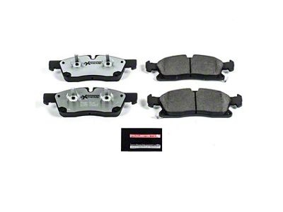 PowerStop Z26 Street Performance Carbon-Fiber Ceramic Brake Pads; Front Pair (11-12 Jeep Grand Cherokee WK2, Excluding SRT8; 13-16 Jeep Grand Cherokee WK2 w/ Solid Rear Rotors)