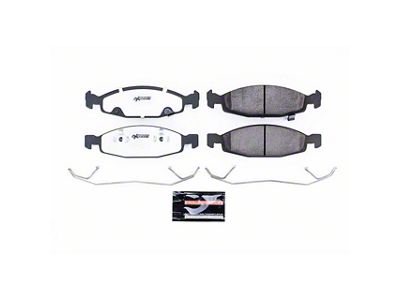 PowerStop Z26 Street Performance Carbon-Fiber Ceramic Brake Pads; Front Pair (99-02 Jeep Grand Cherokee WJ w/ Teves Calipers)