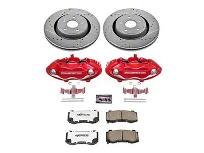 PowerStop Z26 Street Warrior Brake Rotor, Pad and Caliper Kit; Front (06-10 Jeep Grand Cherokee WK SRT8)
