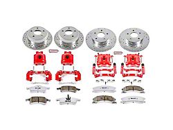 PowerStop Z26 Street Warrior Brake Rotor, Pad and Caliper Kit; Front and Rear (99-02 Jeep Grand Cherokee WJ w/ Akebono Calipers; 03-04 Jeep Grand Cherokee WJ)