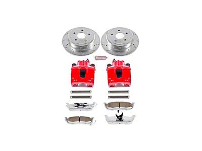 PowerStop Z26 Street Warrior Brake Rotor, Pad and Caliper Kit; Rear (05-10 Jeep Grand Cherokee WK, Excluding SRT8)