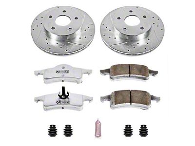 PowerStop Z26 Street Warrior Brake Rotor and Pad Kit; Rear (99-04 Jeep Grand Cherokee WJ)