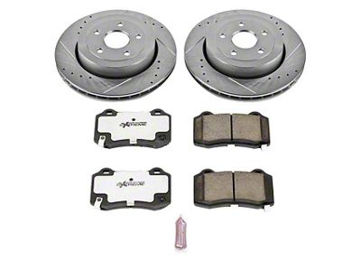 PowerStop Z26 Street Warrior Brake Rotor and Pad Kit; Rear (06-10 Jeep Grand Cherokee WK SRT8)