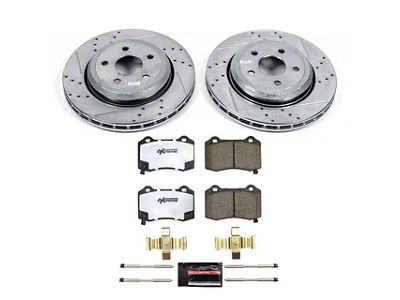 PowerStop Z26 Street Warrior Brake Rotor and Pad Kit; Rear (18-21 Jeep Grand Cherokee WK2 SRT, Trackhawk)