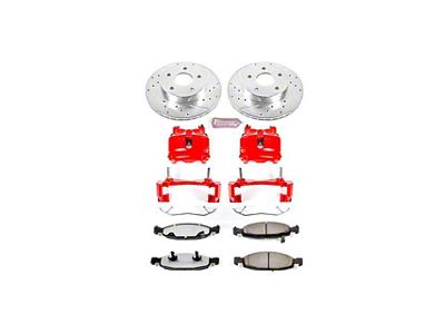 PowerStop Z36 Extreme Truck and Tow Brake Rotor, Pad and Caliper Kit; Front (99-02 Jeep Grand Cherokee WJ w/ Teves Calipers)