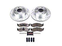 PowerStop Z36 Extreme Truck and Tow Brake Rotor and Pad Kit; Front (93-98 Jeep Grand Cherokee ZJ)