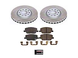 PowerStop Semi-Coated 5-Lug Brake Rotor and Pad Kit; Front (15-23 Jeep Renegade BU)
