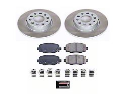 PowerStop Semi-Coated 5-Lug Brake Rotor and Pad Kit; Rear (15-23 Jeep Renegade BU)