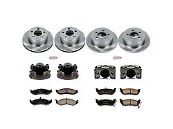 PowerStop OE Replacement Brake Rotor, Pad and Caliper Kit; Front and Rear (03-06 Jeep Wrangler TJ w/ Rear Disc Brakes)