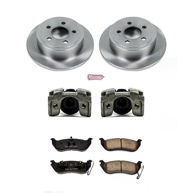 PowerStop Jeep Wrangler OE Replacement Brake Rotor, Pad and Caliper Kit