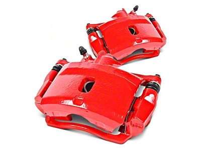 PowerStop Performance Front Brake Calipers; Red (18-25 Jeep Wrangler JL w/ 328mm Solid Rear Rotors)