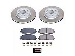 PowerStop Semi-Coated Brake Rotor and Pad Kit; Front (18-25 Jeep Wrangler JL w/ 328mm Solid Rear Rotors)